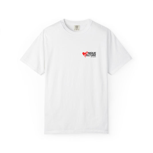 T-shirt blanc streetwear unisexe "Heart Culture"