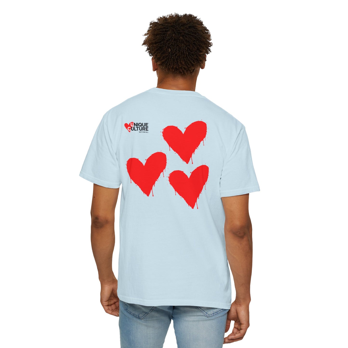 T-shirt streetwear unisexe "Triple Heart"
