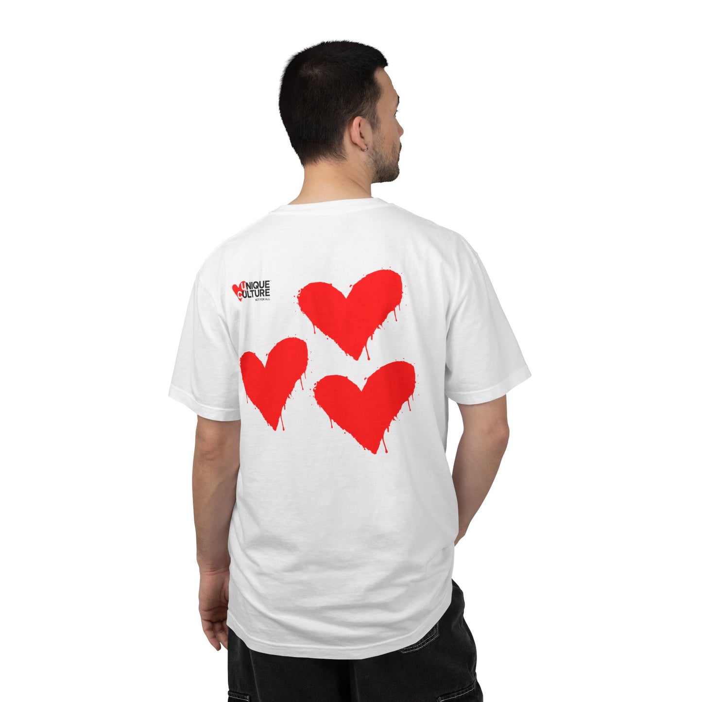 T-shirt streetwear unisexe "Triple Heart"
