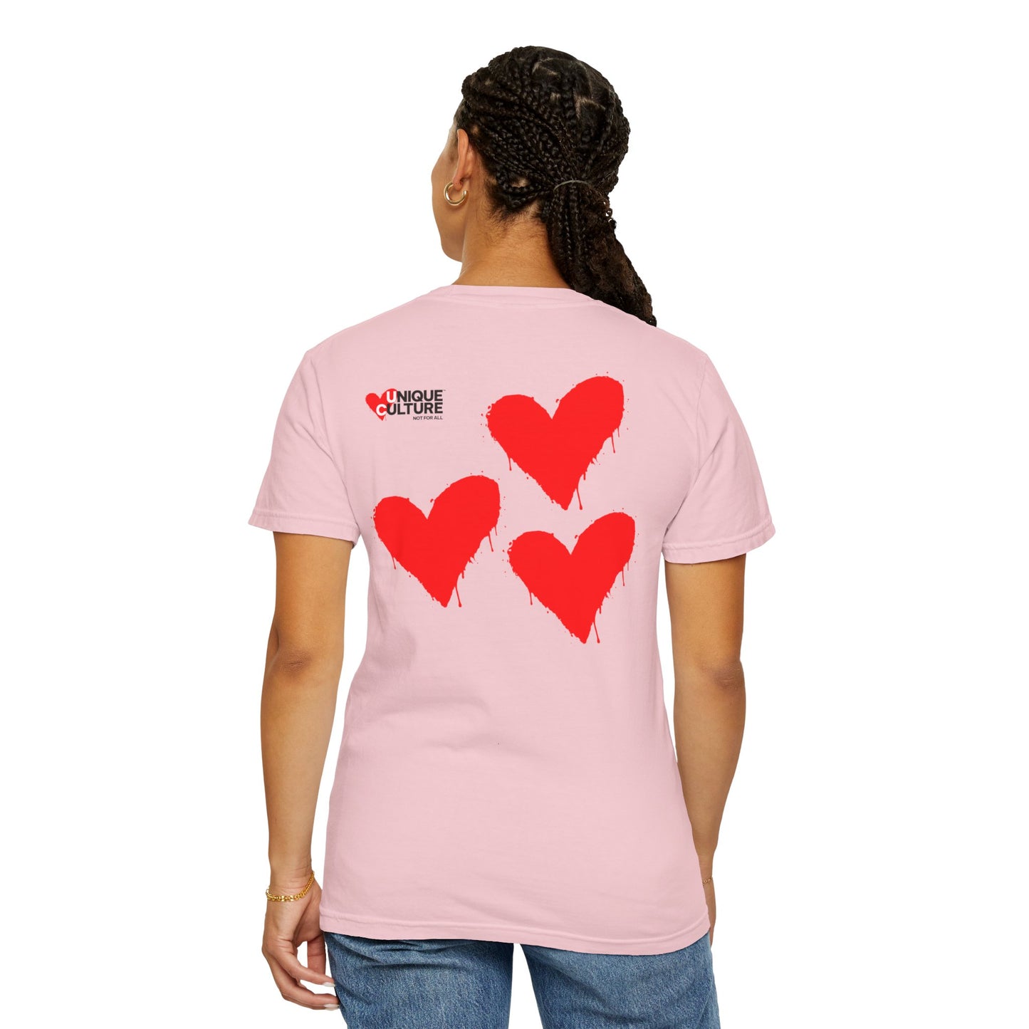 T-shirt streetwear unisexe "Triple Heart"