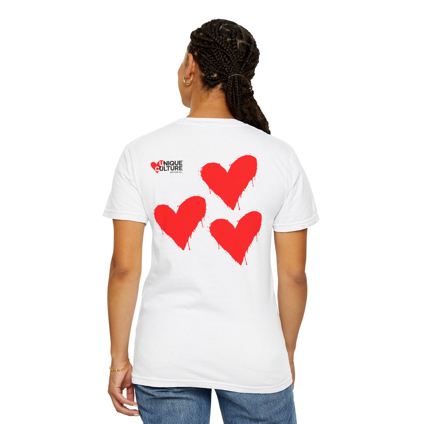 T-shirt streetwear unisexe "Triple Heart"