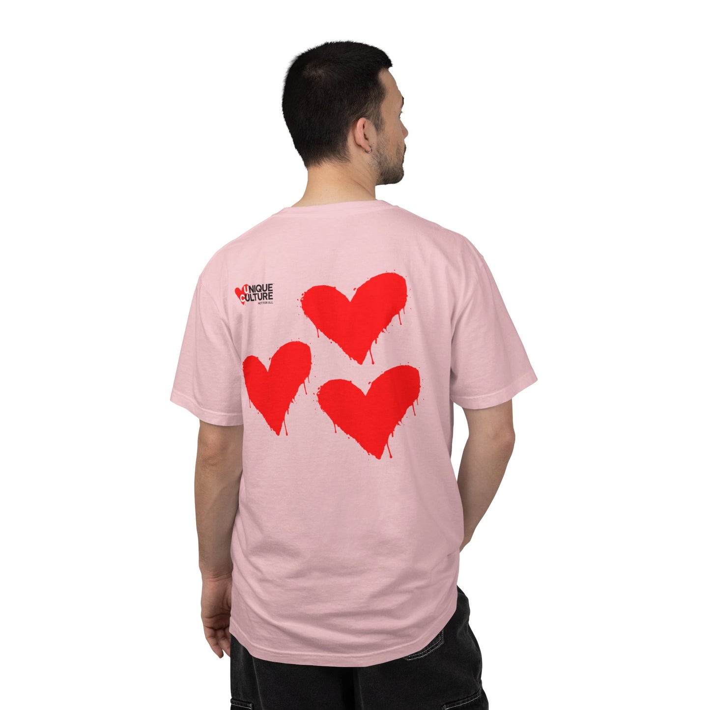 T-shirt streetwear unisexe "Triple Heart"