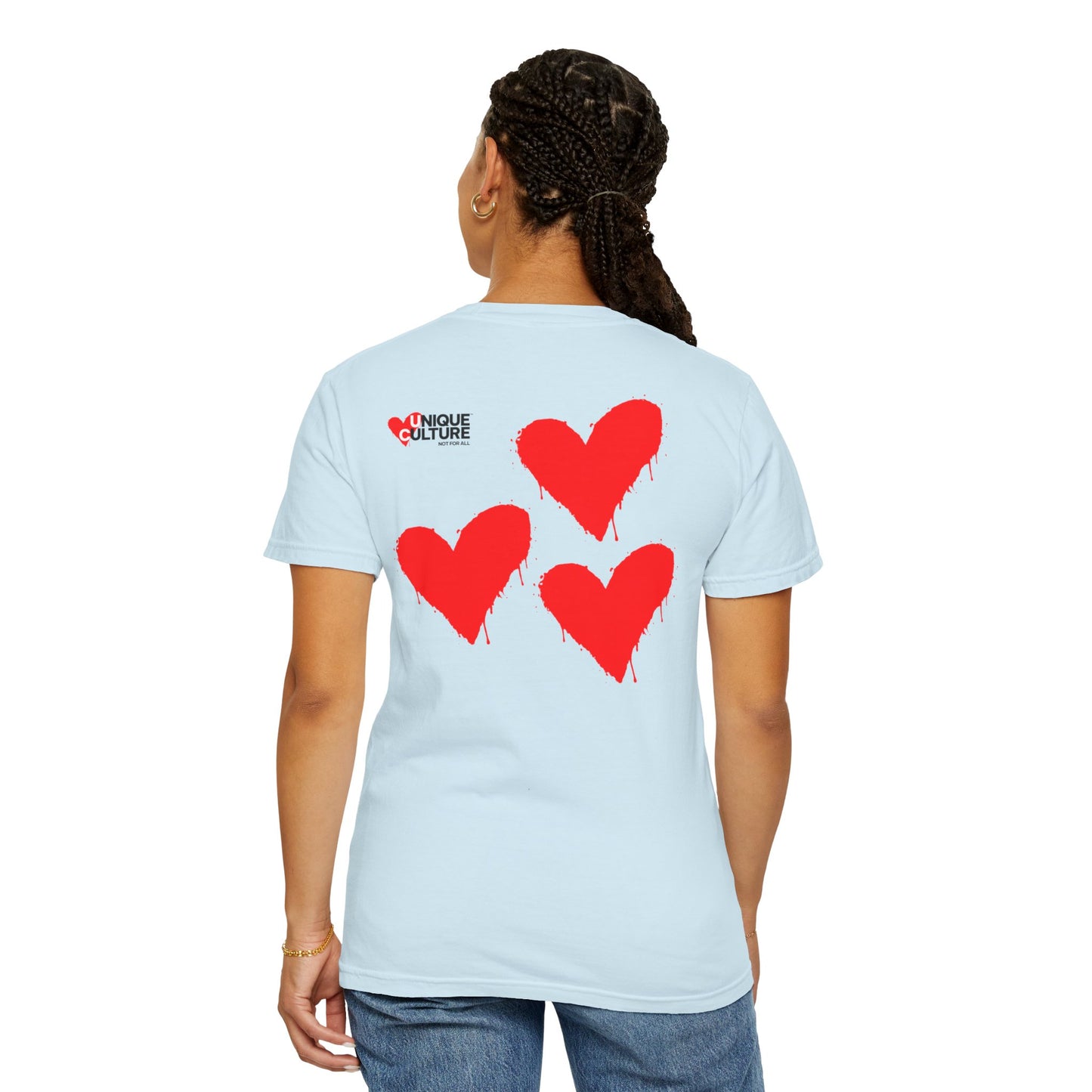 T-shirt streetwear unisexe "Triple Heart"