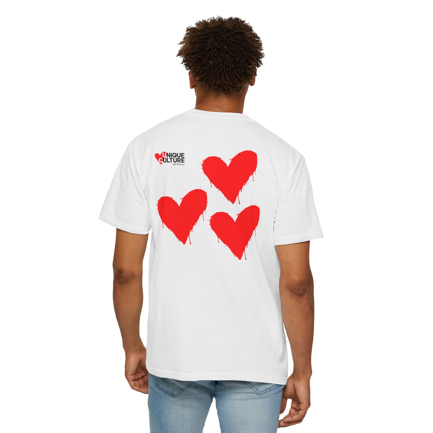 T-shirt streetwear unisexe "Triple Heart"