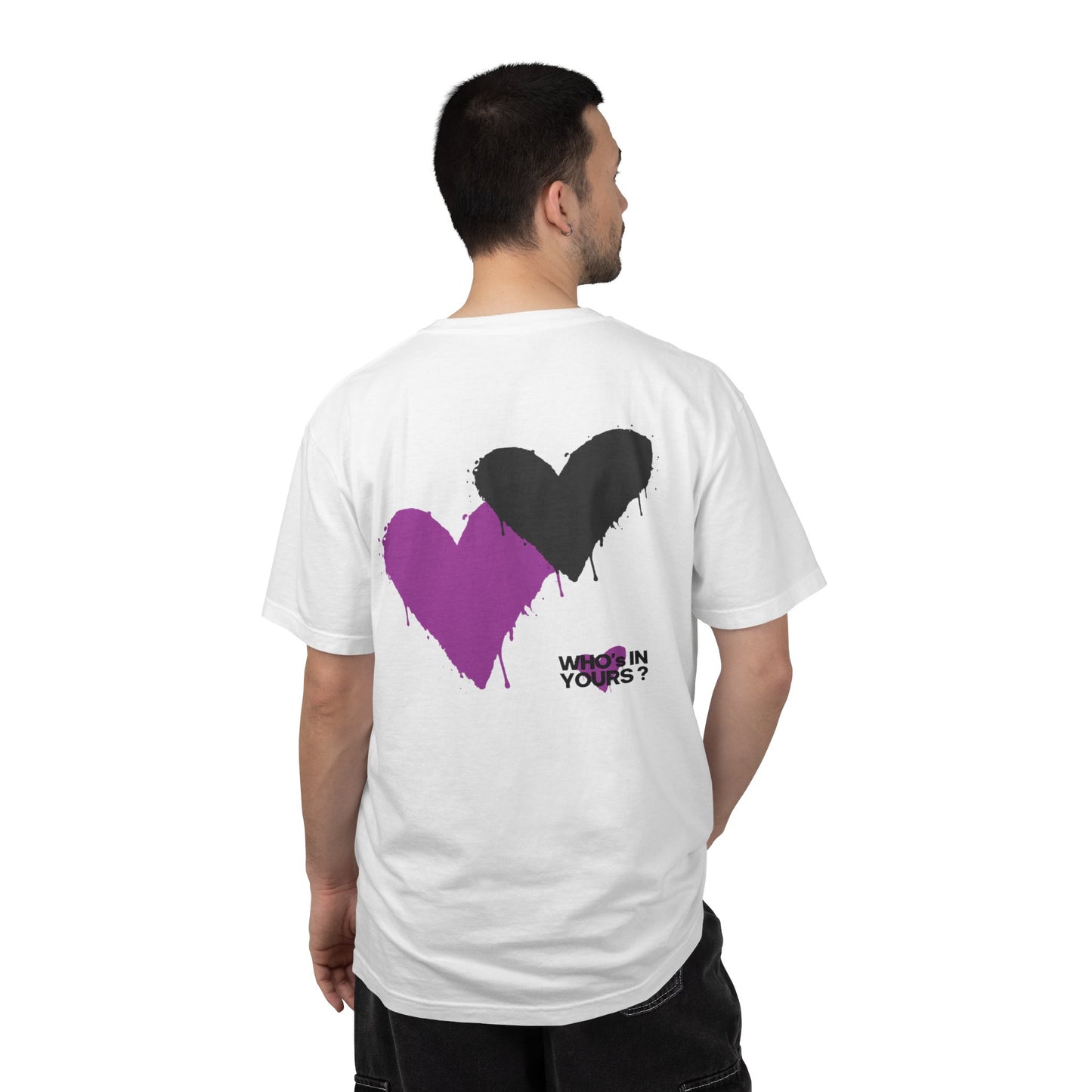 T-shirt blanc streetwear "WHO's IN YOURS ?"