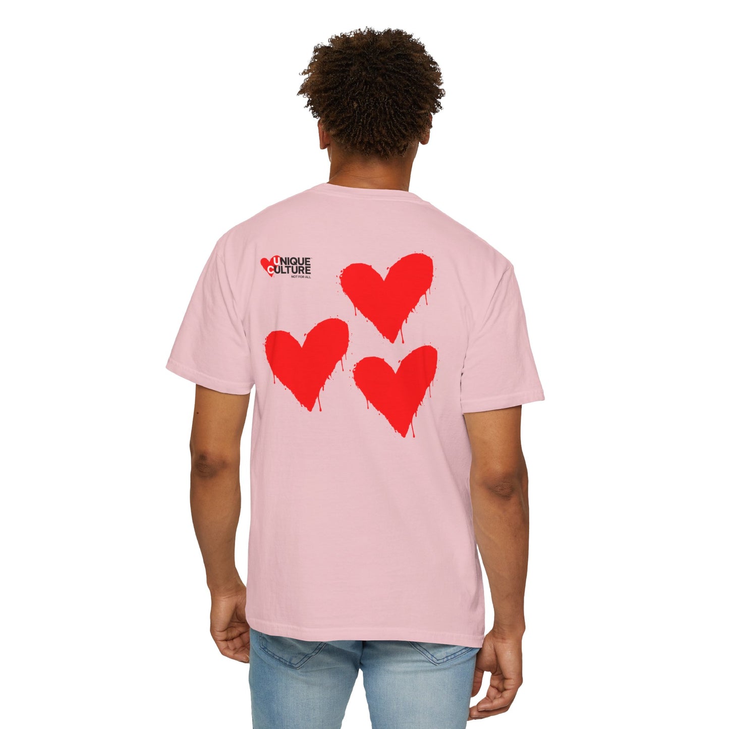 T-shirt streetwear unisexe "Triple Heart"
