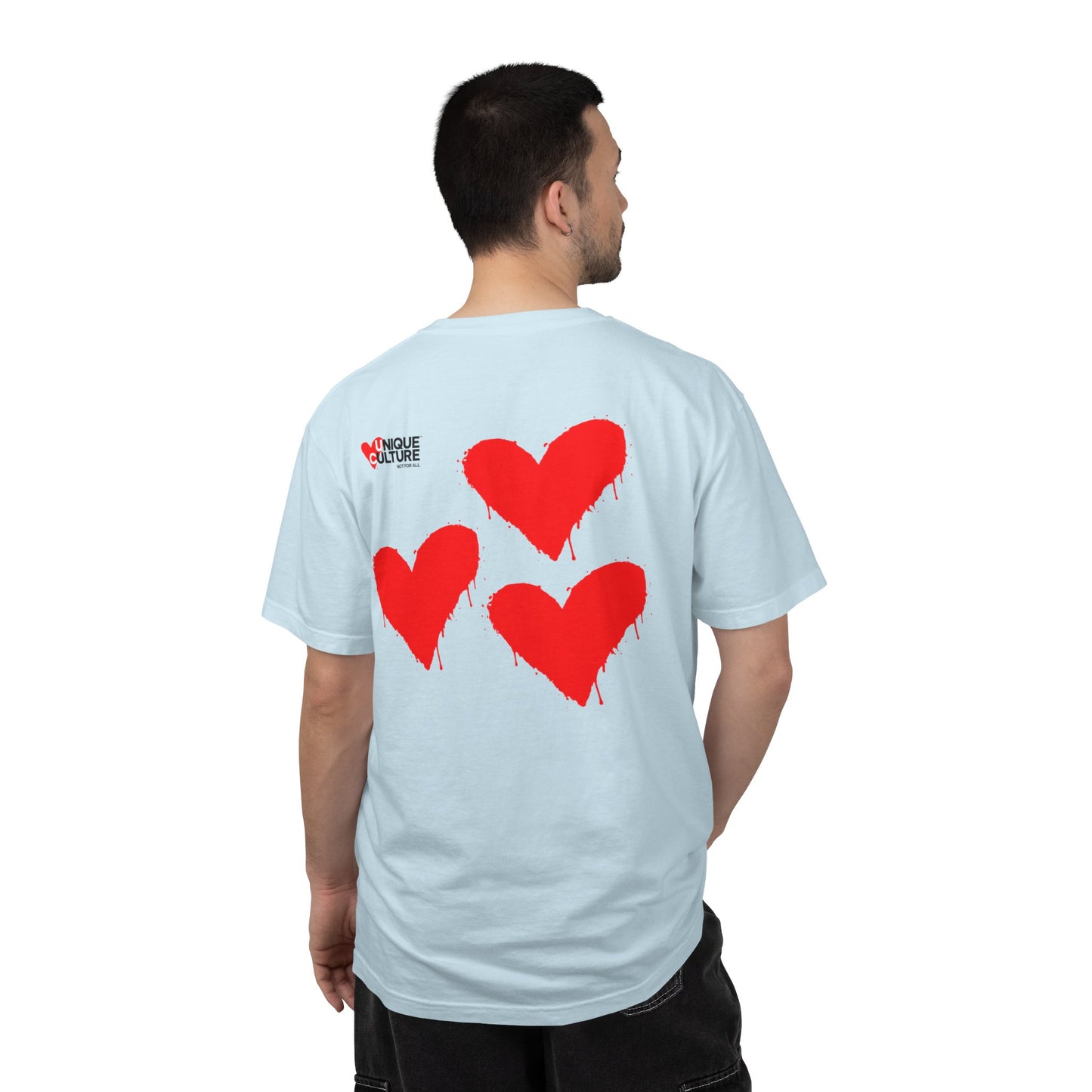 T-shirt streetwear unisexe "Triple Heart"