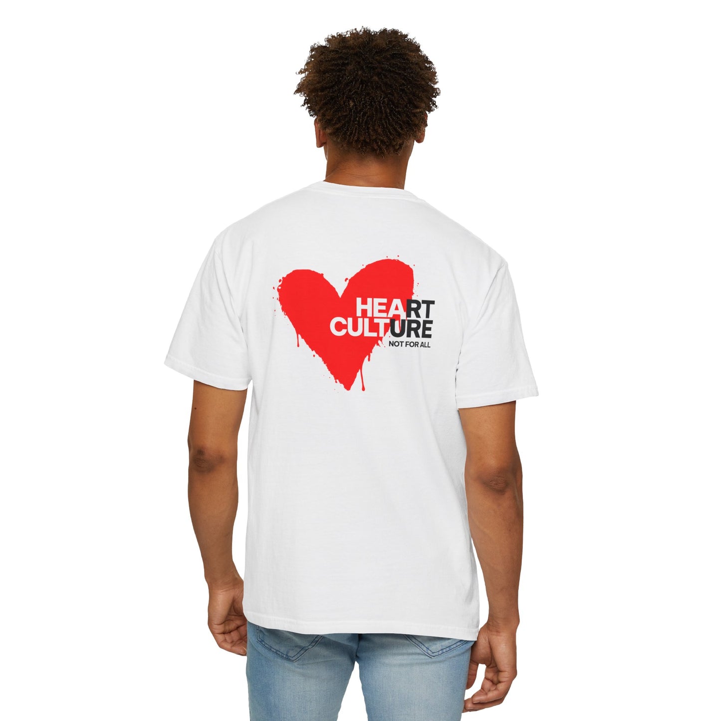 T-shirt blanc streetwear "Heart Culture"